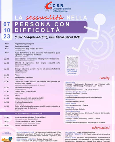 La sessualità nella persona con difficoltà - Centro Italiano di Sessuologia