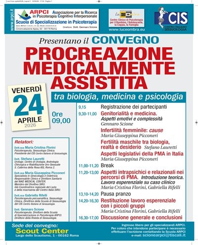 Convegno PROCREAZIONE MEDICALMENTE ASSISTITA tra biologia, medicina e psicologia - Centro Italiano di Sessuologia